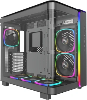 Корпус Montech King 95 Pro черный без БП ATX 7x120mm 2x140mm 2xUSB3.0 audio bott PSU - купить недорого с доставкой в интернет-магазине