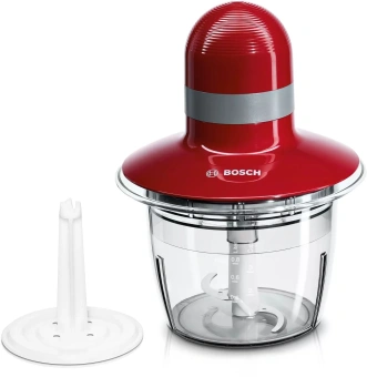 Измельчитель электрический Bosch MMR08R2 0.8л. 400Вт красный/серый - купить недорого с доставкой в интернет-магазине