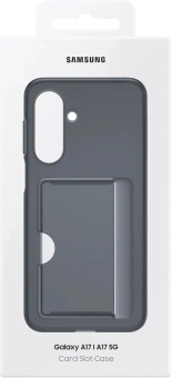 Чехол (клип-кейс) Samsung для Samsung Galaxy A17 Card Slot Case A17 черный (EF-OA176TBEGRU) - купить недорого с доставкой в интернет-магазине