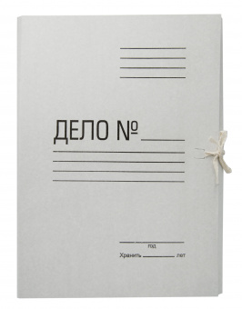 Папка на завязках Silwerhof ПЗ260 картон 0.4мм 260г/м2 белый - купить недорого с доставкой в интернет-магазине