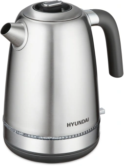 Чайник электрический Hyundai HYK-S5806 1.7л. 2200Вт серебристый матовый/черный корпус: металл - купить недорого с доставкой в интернет-магазине