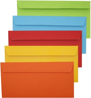 Конверт Silwerhof Eco 225А.10A C65 114x229мм ассорти клеевой слой 120г/м2 (pack:10pcs) - купить недорого с доставкой в интернет-магазине