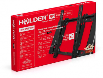 Кронштейн для телевизора Holder T3929-B черный 22"-47" макс.45кг настенный наклон - купить недорого с доставкой в интернет-магазине