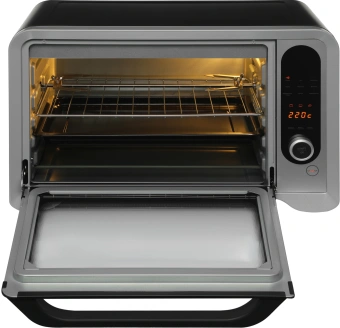 Мини-печь Hyundai MIO-HY104 35л. 1600Вт черный/серебристый - купить недорого с доставкой в интернет-магазине