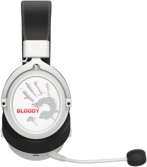 Наушники с микрофоном A4Tech Bloody MR590 Sports белый/черный 1.5м мониторные BT/Radio/3.5mm оголовье (MR590+ WIRED/SPORT WHITE) - купить недорого с доставкой в интернет-магазине