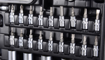 Набор инструментов Вихрь 1/2", 1/4", CrV 108 предметов (жесткий кейс) - купить недорого с доставкой в интернет-магазине