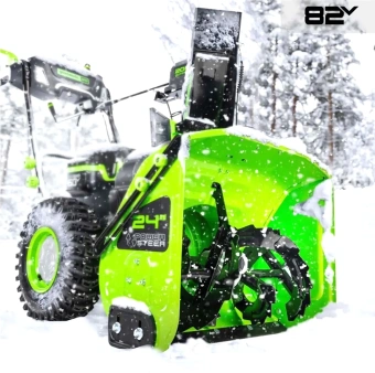 Снегоуборщик электр. Greenworks GD82ST56 5.2кВт - купить недорого с доставкой в интернет-магазине