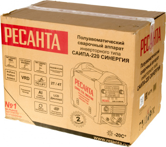 Сварочный аппарат Ресанта САИПА-220 Синергия ММА DC/MIG-MAG/FCAW/TIG 9.2кВт - купить недорого с доставкой в интернет-магазине
