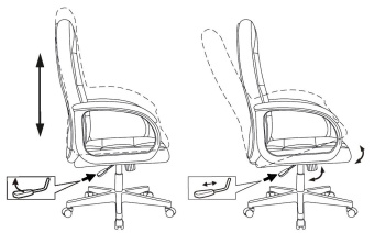 Кресло руководителя Бюрократ CH 002 слоновая кость OR-10 эко.кожа крестов. пластик - купить недорого с доставкой в интернет-магазине