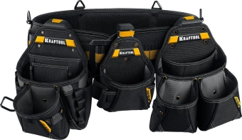 Сумка для инструментов Kraftool KBS-4 37карм. черный/желтый (38760-4) - купить недорого с доставкой в интернет-магазине