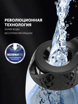 Чайник электрический Polaris PWK 1809CGL 1.8л. 2200Вт черный корпус: стекло/пластик - купить недорого с доставкой в интернет-магазине