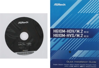 Материнская плата Asrock H610M-HVS/M.2 R2.0 Soc-1700 Intel H610 2xDDR4 mATX AC`97 8ch(7.1) GbLAN+VGA+HDMI - купить недорого с доставкой в интернет-магазине