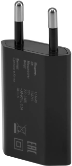 Сетевое зар./устр. Buro TJ-164b 5W 1A USB универсальное черный - купить недорого с доставкой в интернет-магазине