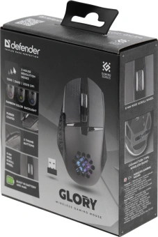 Мышь Defender Glory GM-514 черный оптическая 3200dpi беспров. USB 6but (52514) - купить недорого с доставкой в интернет-магазине