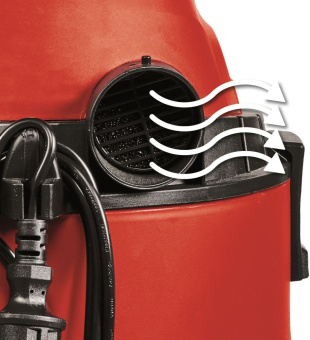 Строительный пылесос Einhell TC-VC 1825 1250Вт (уборка: сухая/влажная/выдув/сбор воды) красный - купить недорого с доставкой в интернет-магазине
