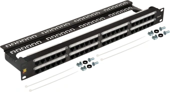 Патч-панель Lanmaster LAN-PPC48U6 19" 1U 48xRJ45 кат.6 UTP - купить недорого с доставкой в интернет-магазине