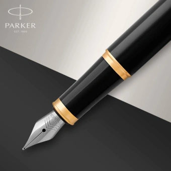 Ручка перьев. Parker IM Core F321 (1931645) Black GT F сталь нержавеющая подар.кор. - купить недорого с доставкой в интернет-магазине