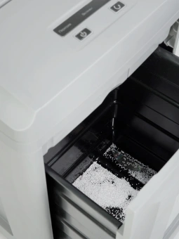 Шредер Heleos УП26-7 серый (секр.P-7) фрагменты 5лист. 26лтр. пл.карты CD - купить недорого с доставкой в интернет-магазине