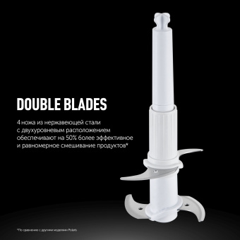Блендер портативный Polaris PTB 0435 400Вт белый - купить недорого с доставкой в интернет-магазине