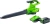 Воздуходувка-пылесос Greenworks GD40BVII пит.:от аккум. зеленый/черный - купить недорого с доставкой в интернет-магазине