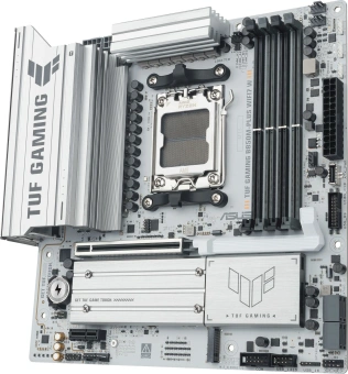 Материнская плата Asus TUF GAMING B850M-PLUS WIFI7 W SocketAM5 AMD B850 4xDDR5 mATX AC`97 8ch(7.1) 2.5Gg RAID+HDMI+DP - купить недорого с доставкой в интернет-магазине
