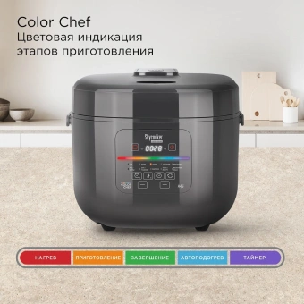 Мультиварка Redmond MC100S 5л 860Вт серый - купить недорого с доставкой в интернет-магазине