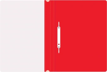 Папка-скоросшиватель Silwerhof Eco A4 прозрач.верх.лист пластик красный - купить недорого с доставкой в интернет-магазине