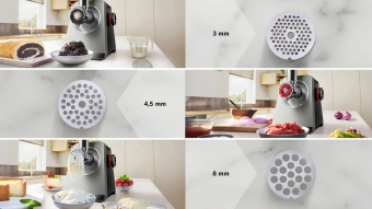 Мясорубка Bosch Series 8 MFWS835M 2500Вт черный - купить недорого с доставкой в интернет-магазине