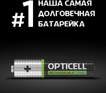 Аккумулятор Opticell Turbo 6080004 AAA NiMH 970mAh (4шт) блистер - купить недорого с доставкой в интернет-магазине