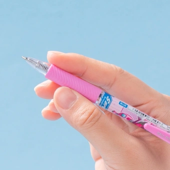 Ручка шариков. автоматическая Deli Super Wings (EQ61-BL) ассорти d=0.7мм син. черн. 1стерж. пулевидный пиш. наконечник кругл. резин. манжета чернила пониженной вязкости - купить недорого с доставкой в интернет-магазине