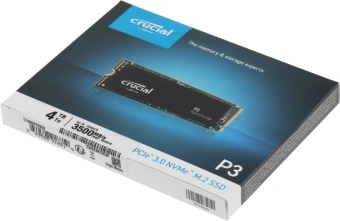 Накопитель SSD Crucial PCIe 3.0 x4 4TB CT4000P3SSD8 P3 M.2 2280 - купить недорого с доставкой в интернет-магазине
