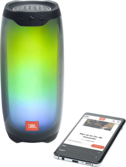 Колонка порт. JBL Pulse 4 черный 20W 1.0 BT 10м 7260mAh (JBLPULSE4BLK) - купить недорого с доставкой в интернет-магазине