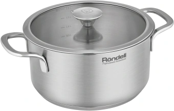 Кастрюля Rondell Modern RDS-1746 2л. d=18см (с крышкой) стальной - купить недорого с доставкой в интернет-магазине