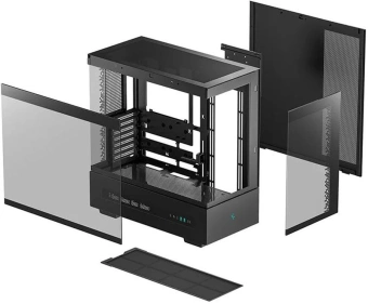 Корпус Deepcool CH690 Digital черный без БП ATX 10x120mm 10x140mm 1xUSB2.0 audio bott PSU - купить недорого с доставкой в интернет-магазине