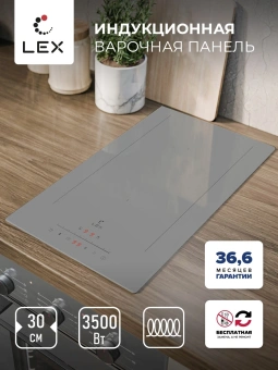 Индукционная варочная поверхность Lex EVI 321A GR серый - купить недорого с доставкой в интернет-магазине