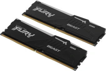 Память DDR5 2x16GB 6800MHz Kingston KF568C34BBAK2-32 Fury Beast RGB RTL Gaming PC5-54400 CL34 DIMM 288-pin 1.4В kit single rank с радиатором Ret - купить недорого с доставкой в интернет-магазине