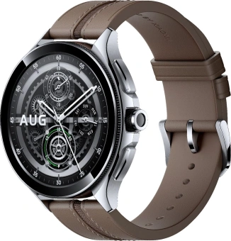 Смарт-часы Xiaomi Watch 2 Pro 46мм 1.43" AMOLED корп.серебристый рем.коричневый разм.брасл.:135-205мм (BHR7210GL) - купить недорого с доставкой в интернет-магазине