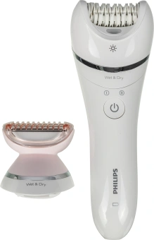 Эпилятор Philips BRE710/00 скор.:2 насад.:4 белый - купить недорого с доставкой в интернет-магазине