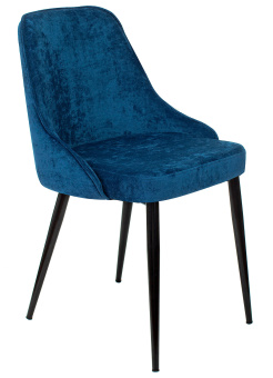Стул для дома Бюрократ KF-5_2 комплект 2шт т.синий Velvet 29 металл черный на ножках (KF-5/VELV29_2) - купить недорого с доставкой в интернет-магазине