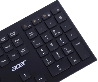 Клавиатура Acer OKR010 черный USB беспроводная slim Multimedia (ZL.KBDEE.003) - купить недорого с доставкой в интернет-магазине