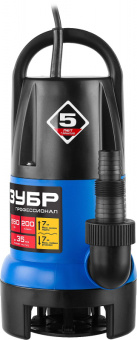 Насос дренажный Зубр НПГ-Т7-550 550Вт 12000л/час - купить недорого с доставкой в интернет-магазине