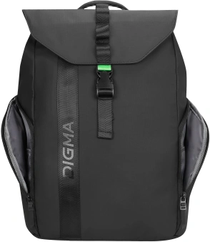 Рюкзак для ноутбука 15.6" Digma Lifestyle L1 черный полиэстер (DGBP15L1BK) - купить недорого с доставкой в интернет-магазине