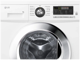 Стиральная машина LG F1096ND3 класс: A загр.фронтальная макс.:6кг белый инвертор - купить недорого с доставкой в интернет-магазине