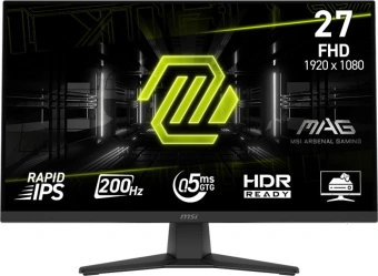 Монитор MSI 27" Mag MAG 272F черный IPS LED 16:9 HDMI матовая 178гр/178гр 1920x1080 200Hz DP FHD 4.2кг - купить недорого с доставкой в интернет-магазине