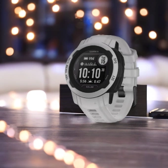 Смарт-часы Garmin Instinct 2 Solar 40мм 0.9" AMOLED корп.черный/серый рем.серый (010-02564-01) - купить недорого с доставкой в интернет-магазине