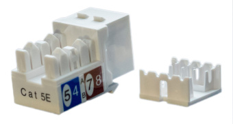 Модуль Hyperline KJ9-8P8C-C5E-90-WH информ. KeystoneRJ45 кат.5E UTP бел. (упак.:1шт) - купить недорого с доставкой в интернет-магазине