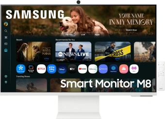 Монитор Samsung 32" S32FM803UIXCI белый VA LED 16:9 HDMI M/M Cam матовая HAS 3000:1 400cd 178гр/178гр 3840x2160 60Hz 4K USB 7кг - купить недорого с доставкой в интернет-магазине