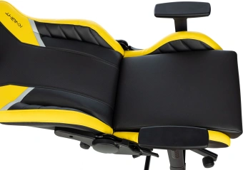 Кресло игровое Knight Thunder 5X черный/желтый экокожа крестов. металл - купить недорого с доставкой в интернет-магазине