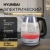 Чайник электрический Hyundai HYK-G9408 1.9л. 2200Вт черный/серебристый корпус: стекло - цена, купить или заказать с доставкой в интернет-магазине Чайник электрический Hyundai HYK-G9408 1.9л. 2200Вт черный/серебристый корпус: стекло - купить недорого с доставкой в интернет-магазине
