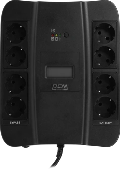 Источник бесперебойного питания Powercom Spider SPD-550U LCD USB 330Вт 550ВА черный - купить недорого с доставкой в интернет-магазине
